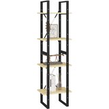 Ormarić za knjige s 4 razine 40 x 30 x 140 cm masivna borovina | shoptok.hr