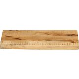Stolna ploča 50 x 20 x 2 5 cm masivno drvo manga sa živim rubom | shoptok.hr