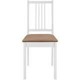  276408 3 Piece Dining Set MDF White (247625+247634) | shoptok.hr