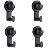 INF Komplet 4 belih nerjavečih sesalnih kljuk – brez vrtanja Black, (5000296435) | Shoptok.si