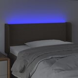  LED uzglavlje smeđesivo 83x16x78/88 cm od tkanine | shoptok.hr
