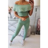 Kesi Dark mint frills set | shoptok.hr