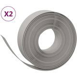 vidaXL Vrtne ivice 2 kom sive 10 m 15 cm od polietilena | shoptok.hr
