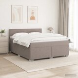  s box springom, madracem i LED-om Sivosmeđa 140 x 200 cm | shoptok.hr