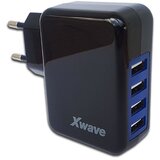X Wave H44 4xUSB 5V/4A, zidni, Black punjac za mobilni telefon | Eponuda.com