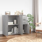  Komoda boja sivog hrasta 91x29,5x75 cm od konstruiranog drva | shoptok.hr
