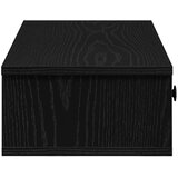  Zidna polica s ladicama crna 60x28x15 cm izrađeno drvo | Eponuda.ba