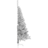  Umjetno predsvijetljeno božićno drvce Srebrno 120 cm PET | shoptok.hr