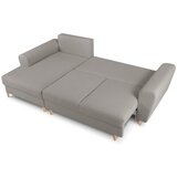 Cosmopolitan Design Svijetlo siva sklopiva/s prostorom za odlaganje kutna garnitura od bouclé tkanine (s lijevim kutom/s ležaljkom) Kyoto – | shoptok.hr
