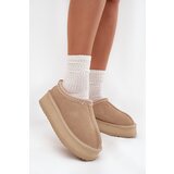 VINCEZA Low suede snow boots for women with embroidery on platform | shoptok.hr