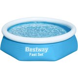 Bestway bazen na napuhavanje Fast Set okrugli 244 x 61 cm 57265 | shoptok.hr