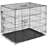  @Pet transporter za pse metalni 77,5 x 48,5 x 55,5 cm crni 15002