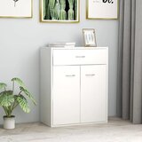 Maison Chic Komoda - Predalnik bela 60x30x75 cm iverna plošča, (21716436) | Shoptok.si