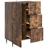  Kreveta Dimljeni hrast 66 x 34,5 x 91,5 cm Konstruirano drvo | shoptok.hr