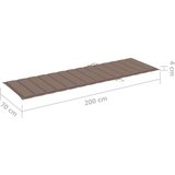  Ležalnik s taupe blazino impregnirana borovina, (20662766) | Shoptok.si