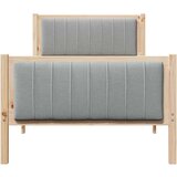  Okvir kreveta s uzglavljem Smeđa i svijetlo siva 90 x 200 cm | shoptok.hr