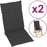 vidaXL jastuci za vrtne stolice 2 kom antracit 120x50x3 cm Cijene