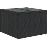 vidaXL 9-delna vrtna sedežna garnitura z blazinami črn poli ratan | Shoptok.si