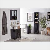 Vonhaus Kotna polica Shrewsbury, 3 delna, črna | Shoptok.si