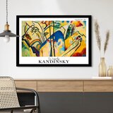 WALLXPERT 4262SYHKANDINSKY-007 Višenamenska Dekorativna Slika u Ram | Eponuda.com