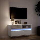  Zidni TV ormarić s LED svjetlima bijeli 100x31x45 cm | shoptok.hr