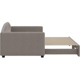 Dnevni krevet na razvlačenje smeđesivi 90 x 200 cm od tkanine | shoptok.hr