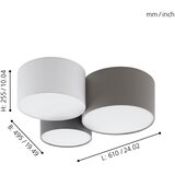 Eglo 97479 - plafonsko svetlo pastore 3xE27/60W/230V | Eponuda.com
