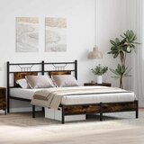  Posteljni okvir brez vzmetnice hrast 137x190 cm inženirski les, (21791685) | Shoptok.si