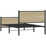  Metalni okvir kreveta bez madraca boja hrasta sonome 100x190 cm | Eponuda.ba