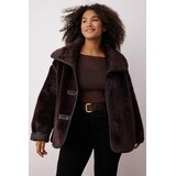 TRENDYOLMILLA ženska jakna Twoaw26Aw00016, braon Cene