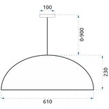 Toolight viseća svjetiljka APP988-1CP | shoptok.hr