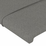  LED uzglavlje tamnosivo 203 x 16 x 118/128 cm od tkanine | shoptok.hr
