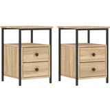 Maison Chic Dvo delni komplet Nočne omarice - Nočne mize sonoma hrast 34x35,5x50 cm inženirski les, (21689003) Cene