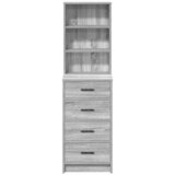 Highboard Sivi hrast sonoma 40 x 41 x 135 cm Konstruirano drvo | Eponuda.com