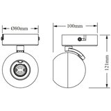 Osram Spot svetiljka SPOT SPHERAL 1xGU10/6W/230V crna | Eponuda.com