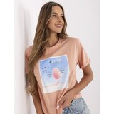 PEPPER & MINT PM-TS-SS21CA59.01P-salmon T-shirt | Shoptok.si
