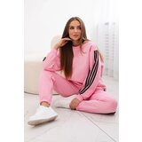 Kesi Cotton set with stripes of light pink | shoptok.hr