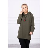 Kesi Tunic with zipper on hood Oversize khaki | ePonuda.com