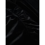 Reserved midi obleka iz velurja - črna | Shoptok.si