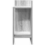 vidaXL Stranske mize s polico 2 kosa siva sonoma 25,5x27x60 cm | Shoptok.si