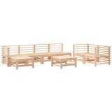 Maison Chic Seti vrtnega pohištva - Vrtna garnitura - Vrtni pohištvo set 8-delna trdna borovina, (21803520) | Shoptok.si