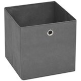  Kutije za pohranu od netkane tkanine 4 kom 28 x 28 x 28 cm sive | shoptok.hr