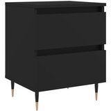  Noćni ormarić crni 40x35x50 cm od konstruiranog drva | shoptok.hr