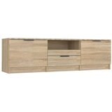 Maison Chic TV omarica - TV stojalo - Televizijska omarica sonoma hrast 140x35x40 cm konstruiran les, (21700465) Cene