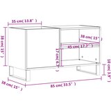 Ormarić za ploče siva boja hrasta 85x38x48 cm konstruirano drvo | shoptok.hr