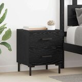  Nočna omarica s predalom 2 pcs Črna Orehovina 40 x 35 x 47,5 cm, (5000107238) | Shoptok.si