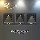  LED solarna ulična svetiljka sa senzorom LED/20W/7,4V IP65 5400 mAh | Eponuda.com