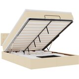  Otomanski krevet s madracem i LED krem 140x190 cm tkanine | shoptok.hr