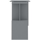  Kutni radni stol sivi 200 x 50 x 76 cm od konstruiranog drva - Siva | shoptok.hr