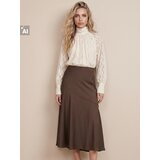 Sinsay Satenska midi suknja s asimetričnim šavom | shoptok.hr